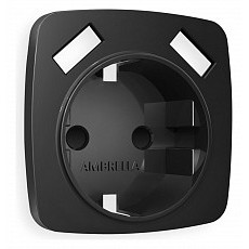 Накладка для розетки с заземлением и со шторками и 2хusb type a ambrella volt quant op8090